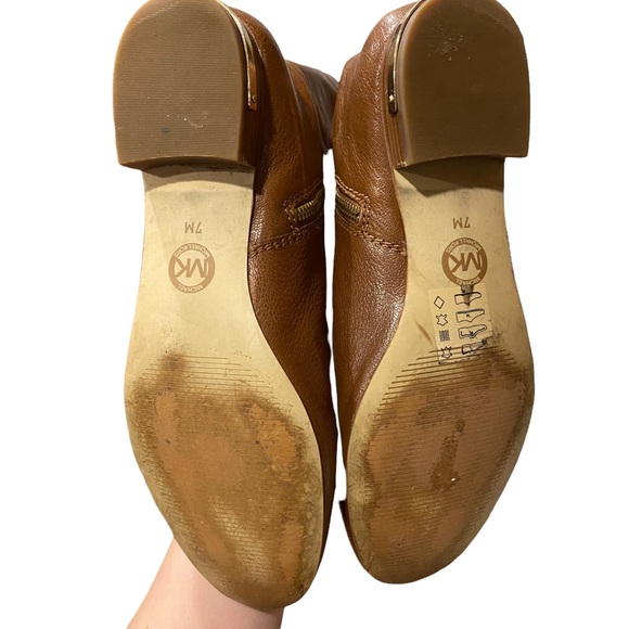 MICHAEL KORS | AILEE GOLD STUD BOOTS SZ 7 - Picture 13 of 16